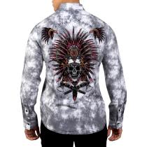 Рубашка Affliction Belton xxxl белый