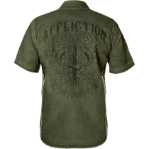 Рубашка Affliction Thrutch xxxl зеленый