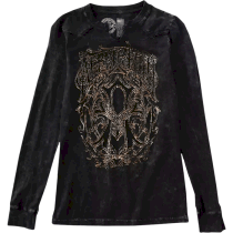 Женская кофта Affliction Iconic Steel s черный