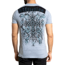 Футболка Affliction Reverie xxxl голубой