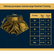 Тайские шорты Hardcore Training Base Blue l синий