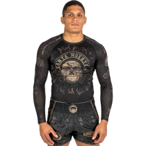 Рашгард с длинным рукавом Venum Santa Muerte Dark Side Black/Brown s черный