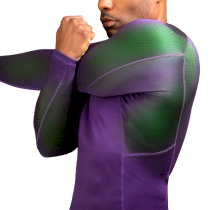 Рашгард Hayabusa Fusion LS Purple/Green m зеленый