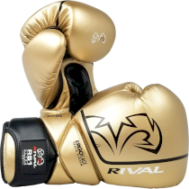 Профессиональные спарринговые перчатки Rival RS1 Gold 16унц. золотой