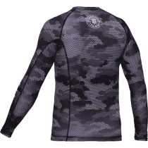 Рашгард Hardcore Training Hexagon Camo LS L серый