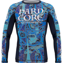 Рашгард Hardcore Training Knight Navy/Blue LS xs голубой