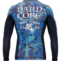 Рашгард Hardcore Training Knight Navy/Blue LS xs голубой