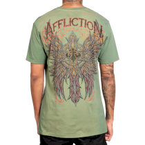 Футболка Affliction Absolution Green l зеленый