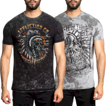 Двухсторонняя футболка Affliction Abysmal Tide xxxxl серый