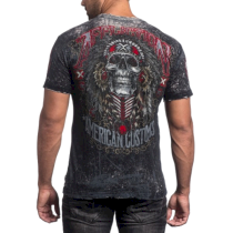 Двухсторонняя футболка Affliction AC Iroquois xxl серый