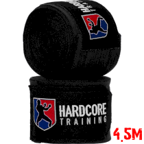 Боксерские бинты Hardcore Training Superior Black 4.5 м