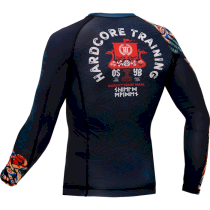 Рашгард Hardcore Training Nordic Pattern Multicolor LS xs красный