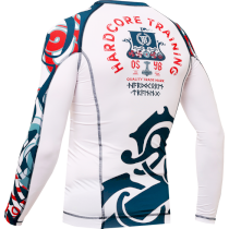 Рашгард Hardcore Training Nordic Pattern Blue/White LS xs красный