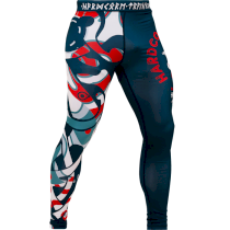 Компрессионные штаны Hardcore Training Nordic Pattern Blue/White s белый