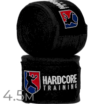 Боксерские бинты Hardcore Training Superior Black 4.5 м