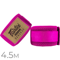 Эластичные боксерские бинты Fairtex HW4 Pink 4.5м