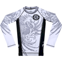 Детский рашгард Hardcore Training Heraldry White LS