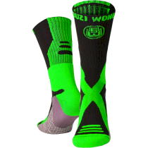 Носки Suzi Wong X-Sole Boxing Socks Black/Flo Green