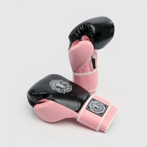 Детские боксерские перчатки Hardcore Training HardLea Black/Pink