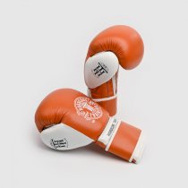 Боксерские перчатки Hardcore Training Premium Orange/White