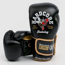 Детские боксерские перчатки Hardcore Training Fighting League Black PU