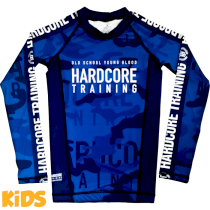 Детский рашгард Hardcore Training Camo 2.1 LS Blue