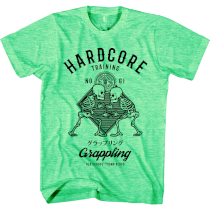 Футболка Hardcore Training No-Gi Grappling Neon Green Melange
