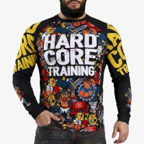 Тренировочный лонгслив Hardcore Training Doodles