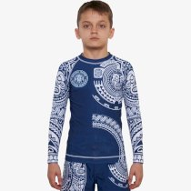 Детский рашгард Hardcore Training Ta Moko Blue