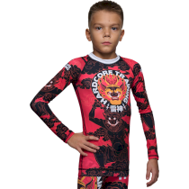 Детский рашгард Hardcore Training Raijin Black/Red LS