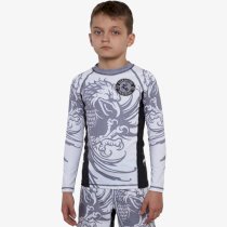 Детский рашгард Hardcore Training Heraldry White LS